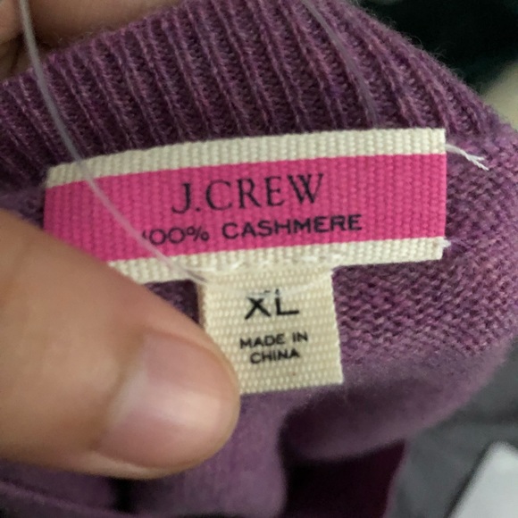 Jcrew Classic Fit 100% Cashmere Crewneck Sweater Size XL - Picture 6 of 8